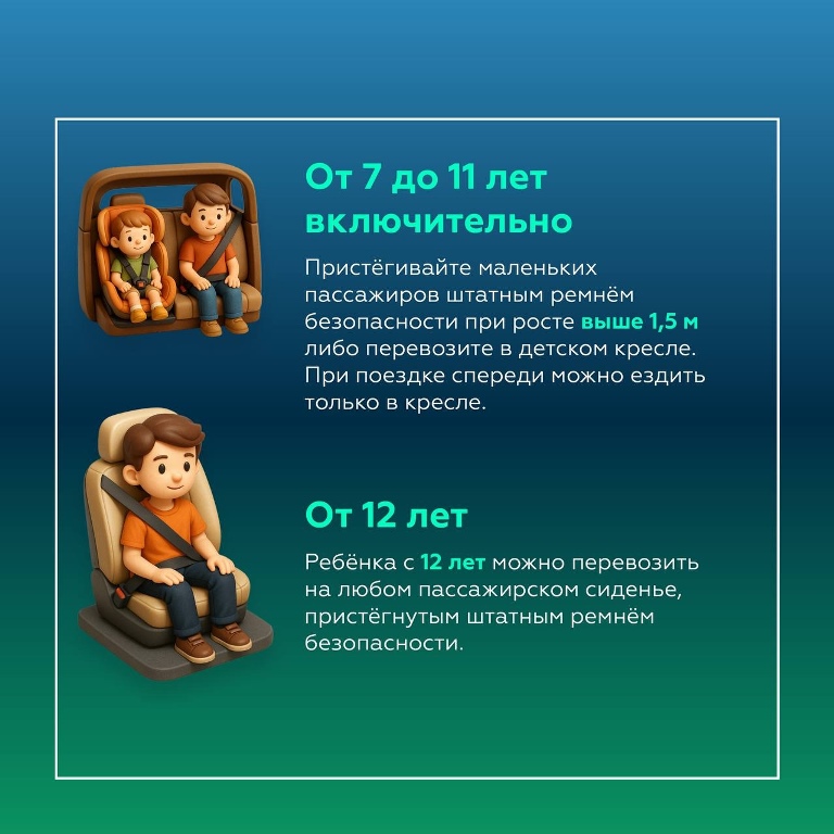 Правила поездок на автомобиле